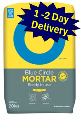 Mortar - Ready to Use Blue Circle Quality Assured Bag Grey - 20kg I The Builders Merchant Group Ltd