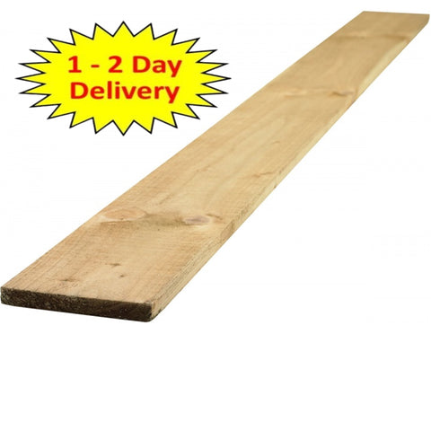 6" Treated Timber Gravel Board - 150 x 1830 x 22mm I The Builders Merchant Group Ltd