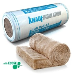 200mm - Knauf Earthwool Loft Roll 44 Combi Cut Insulation - 6.84m2 I The Builders Merchant Group
