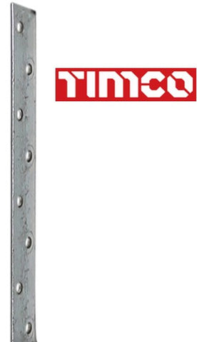 TIMCO Light Duty 30x2.4mm Straight Stainless Steel Restraint Straps I The Builders Merchant Group Ltd