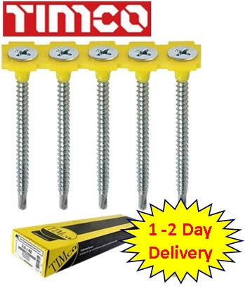 3.5 x 45mm Collated Zinc Plated Fine Thread Timco Drywall Screws I The Builders Merchant Group Ltd