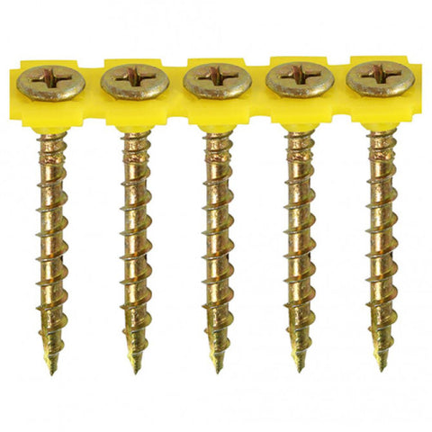 TIMCO Collated Solo Chipboard Woodscrews Phillips CSK ZYP Gold I The Builders Merchant Group Ltd