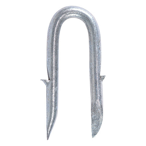 40 x 4.00mm Barbed Staples - Galvanised - 2.5kg TIMtub - BS40T I The Builders Merchant Group Ltd