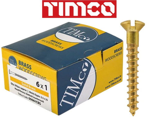 TIMCO Solid Brass Raised Screws I The Builders Merchant Group Ltd