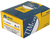 TIMCO Solid Brass Slotted CSK Screws I The Builders Merchant Group Ltd