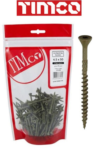 C2 Deck-Fix Premium TX CSK Decking Screws - Timbag I The Builders Merchant Group Ltd