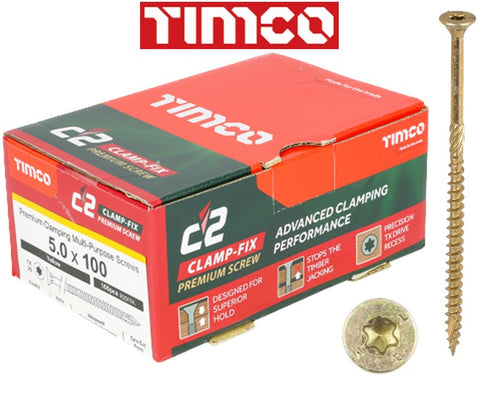 C2 Clamp-Fix TIMCO Premium Multi-Purpose Screws TX20 CSK ZYP I The Builders Merchant Group Ltd