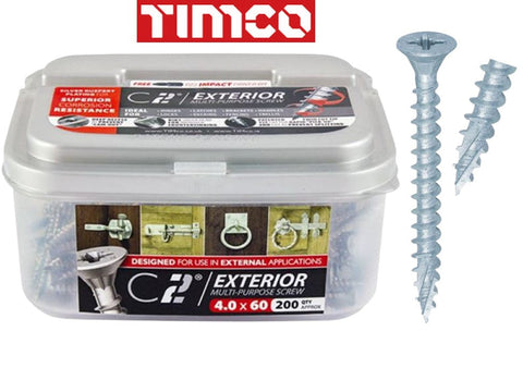 C2 Exterior Strong-Fix Industry Pack TIMCO Multi-Purpose Screws PZ2 CSK ZYP Tub I The Builders Merchant Group Ltd