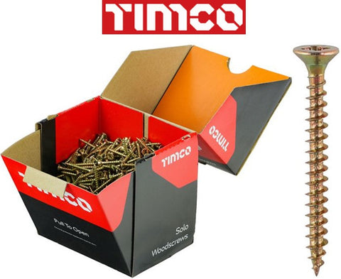 TIMCO Industry Pack Solo Chipboard Woodscrews Pozi CSK ZYP I The Builders Merchant Group Ltd