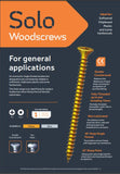 TIMCO Solo Chipboard Woodscrews PZ1 CSK ZYP Timbag I The Builders Merchant Group Ltd