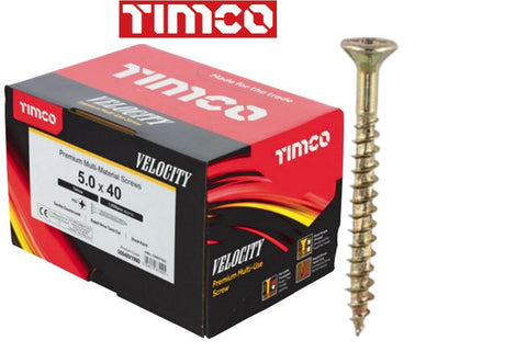 TIMCO Velocity Premium Multi-Use Screws Pozi CSK ZYP I The Builders Merchant Group Ltd