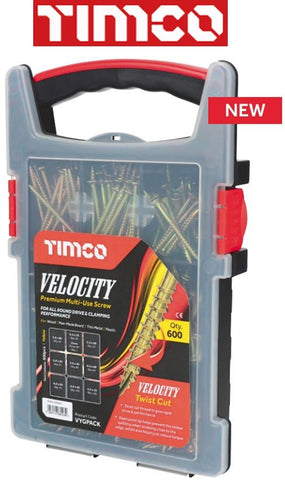 Velocity Grab Pack TIMCO Premium Multi-Use Screws Pozi CSK ZYP I The Builders Merchant Group Ltd